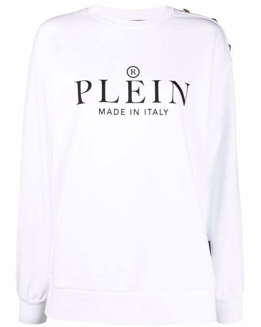 Philipp Plein logo-print crew neck sweatshirt