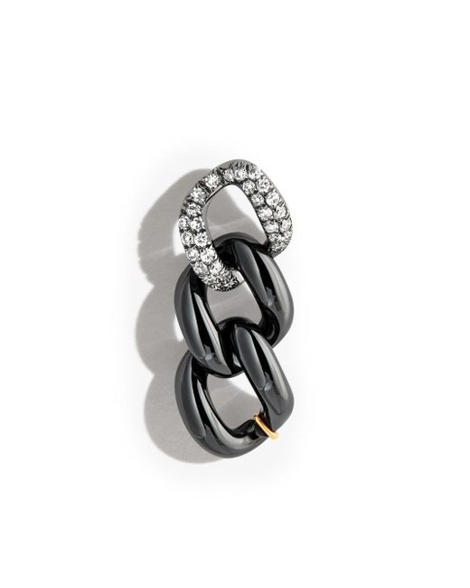 Shay 18kt gold diamond chain stud earring