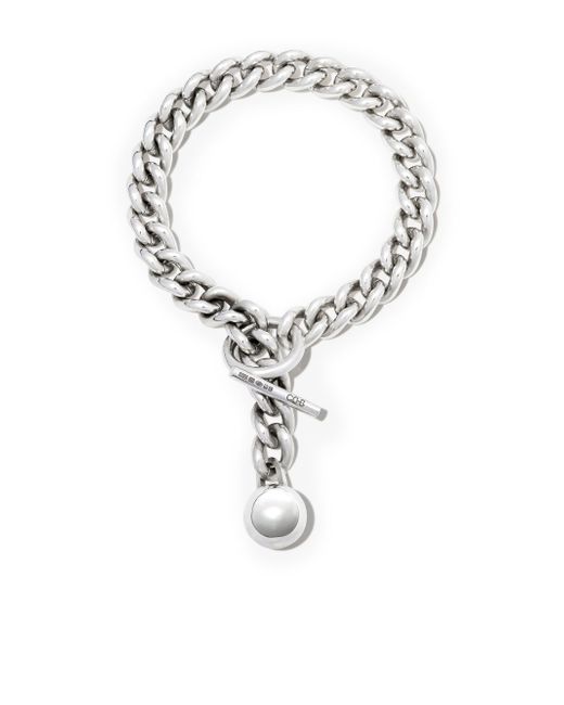 CC-Steding ball charm heavy chain bracelet