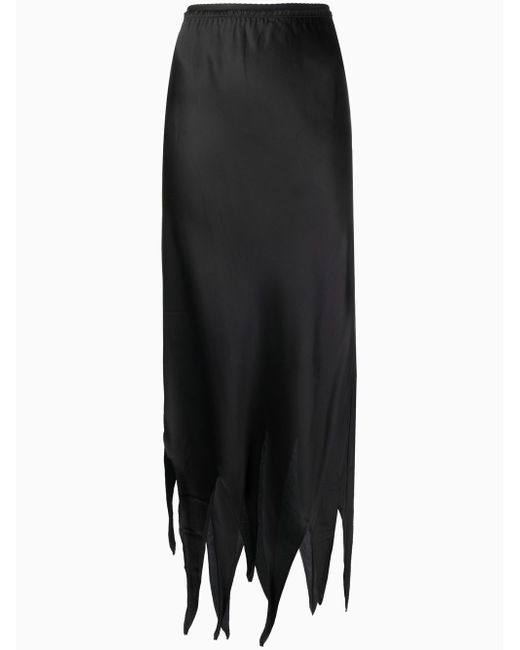 Mm6 Maison Margiela high-waisted asymmetric-hem skirt