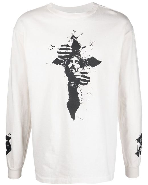 Saint Mxxxxxx graphic-print long-sleeve T-shirt