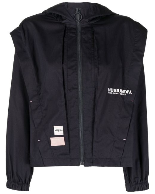 Musium Div. layered-effect hooded jacket