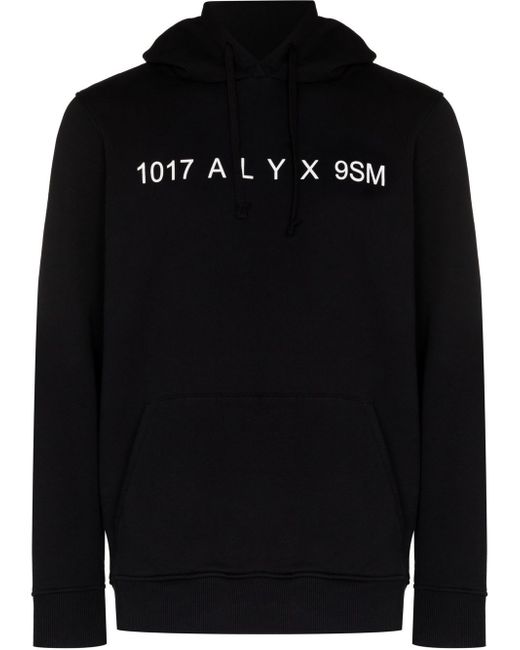 1017 Alyx 9Sm logo-print drawstring hoodie