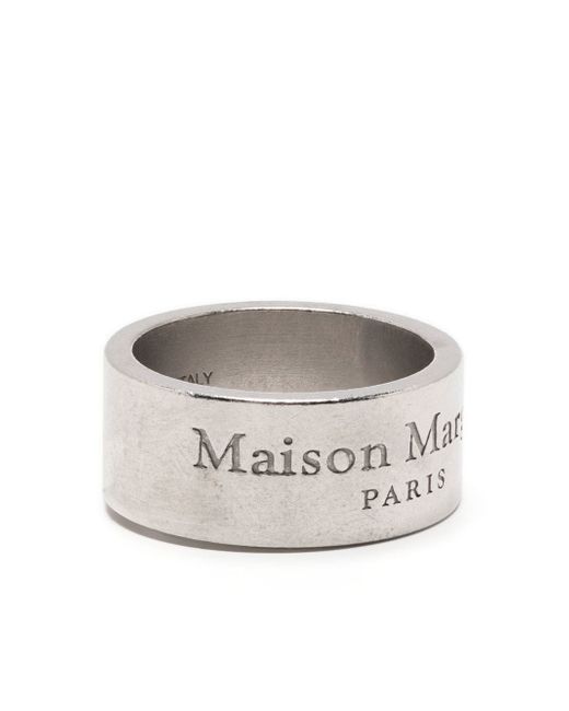 Maison Margiela logo-engraved tone ring