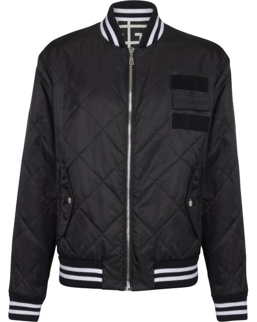 Balmain quilted bomber jacket