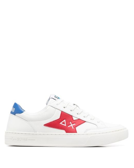 Sun 68 panelled low-top sneakers