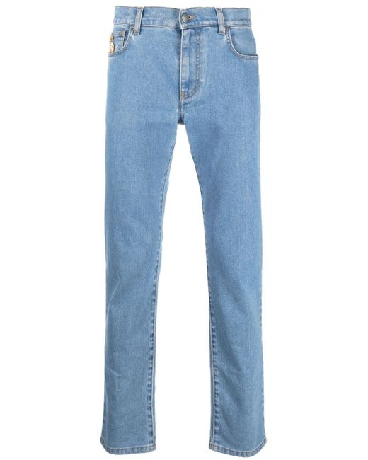 Moschino logo slim-fit jeans