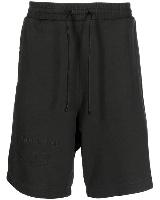 Izzue logo-patch track shorts