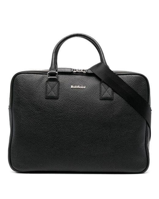 Baldinini Kevin grained leather briefcase