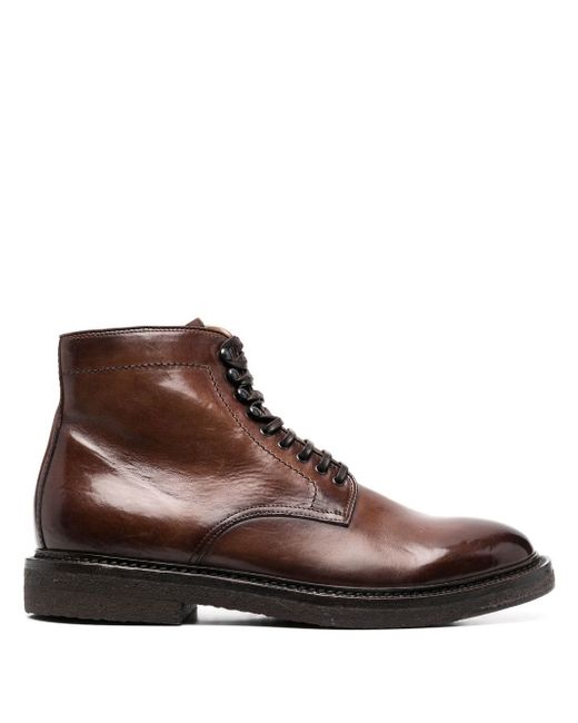 Officine Creative lace-up leather ankle boots