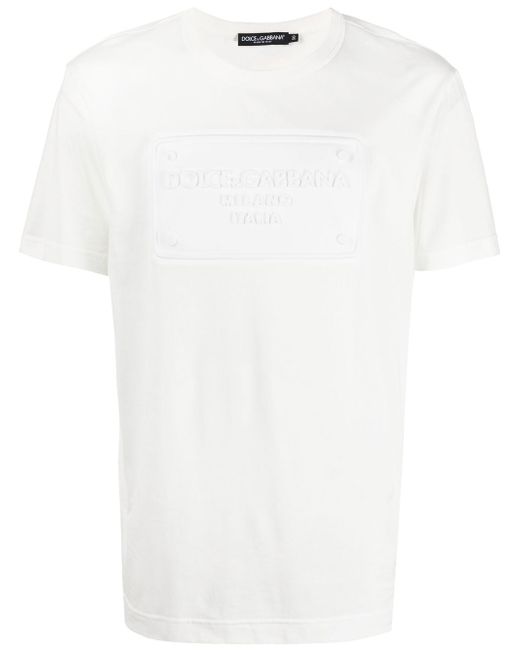 Dolce & Gabbana raised logo round-neck T-shirt