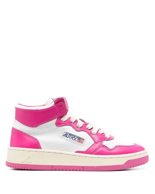 Autry Bubble panelled high-top sneakers