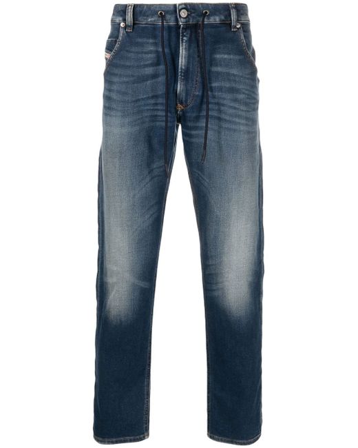 Diesel Krooley low-rise straight-leg jeans
