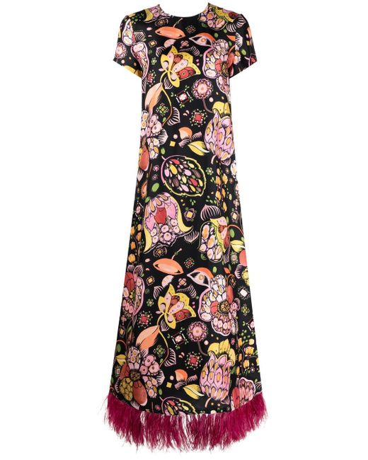 La Double J. Swing floral-print maxi dress