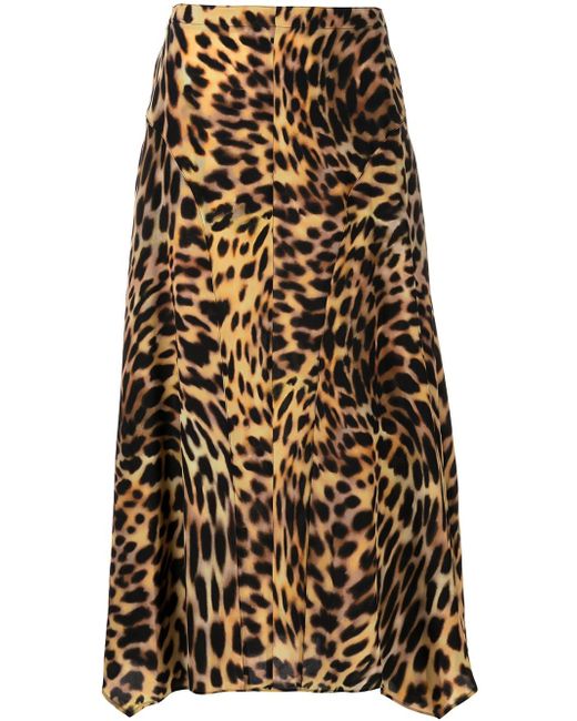 Stella McCartney Naya cheetah-print midi skirt