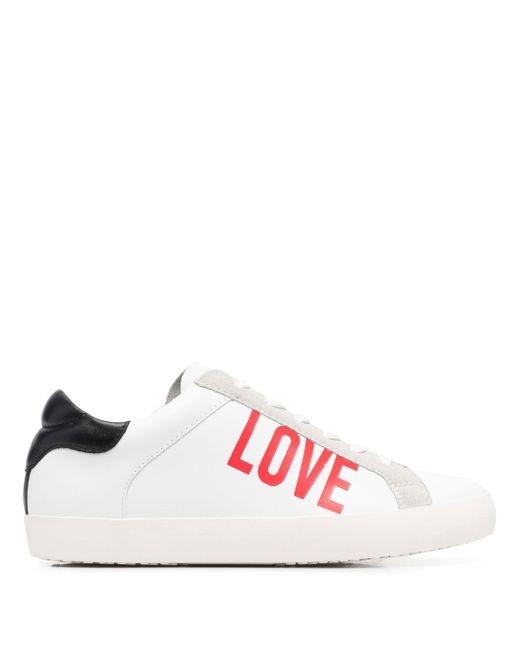 Love Moschino logo-print low-top sneakers