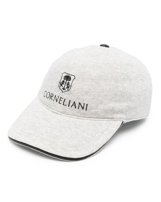 Corneliani logo-print baseball cap