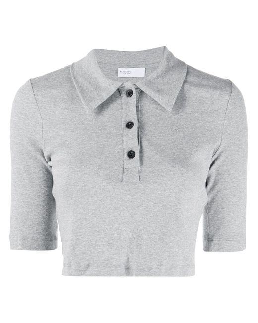 Rosetta Getty short-sleeved cropped polo shirt