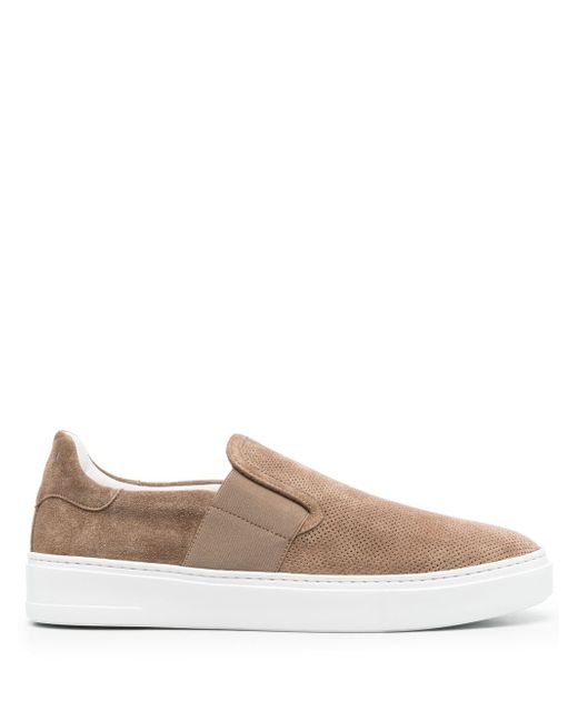 Canali slip-on leather sneaker