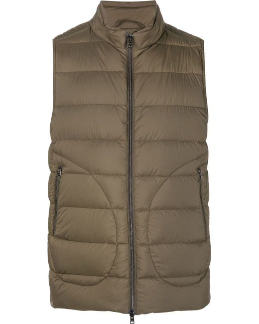 Herno zip-up padded down gilet