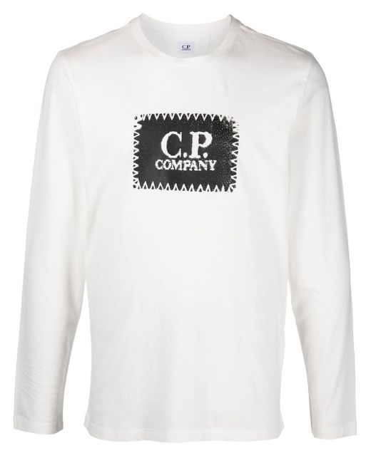 CP Company logo-print long-sleeve T-shirt