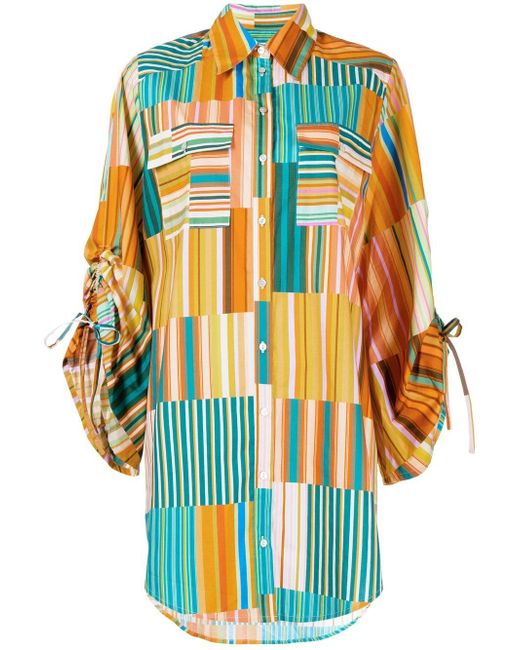 Alemais Sloane abstract-print shirt dress