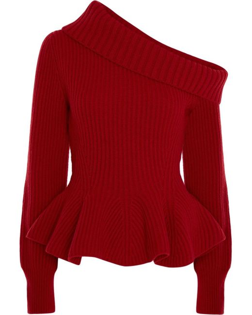 Alexander McQueen peplum waist knitted jumper