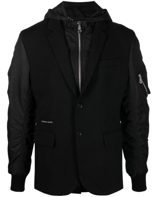 Philipp Plein panelled hooded jacket