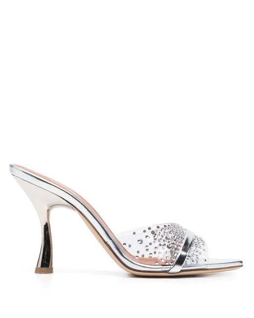 Malone Souliers Julia crystal-embellished mules