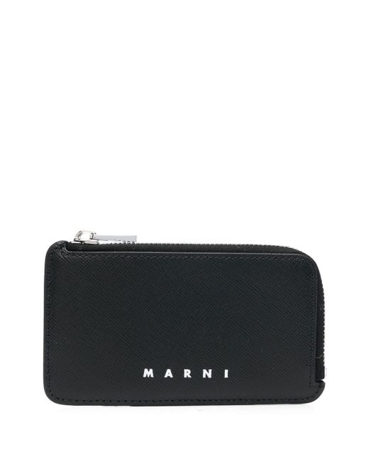 Marni logo-print zip-up wallet
