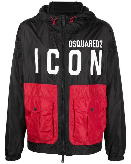 Dsquared2 Icon colour-block logo-print jacket