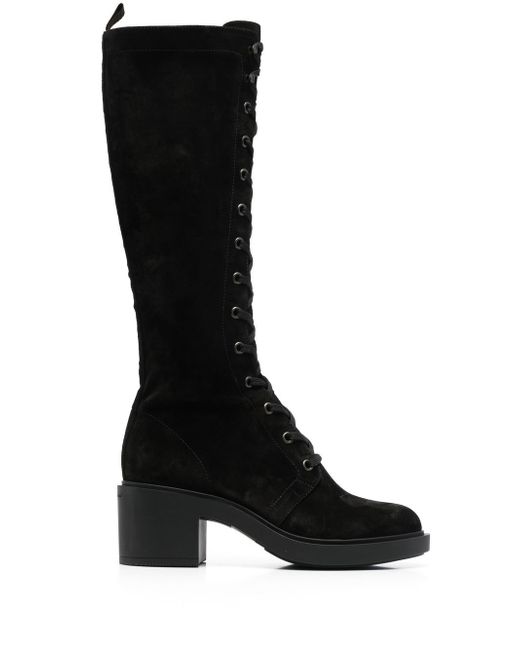 Gianvito Rossi lace-up suede boots