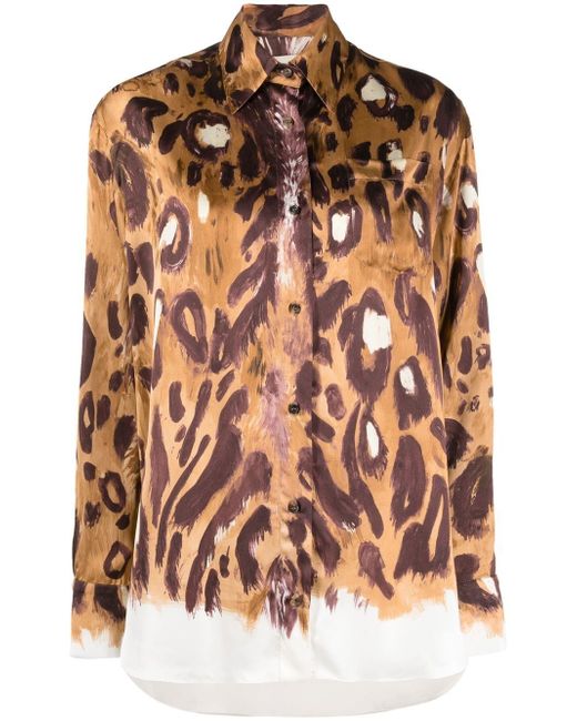 Marni all-over leopard-print shirt