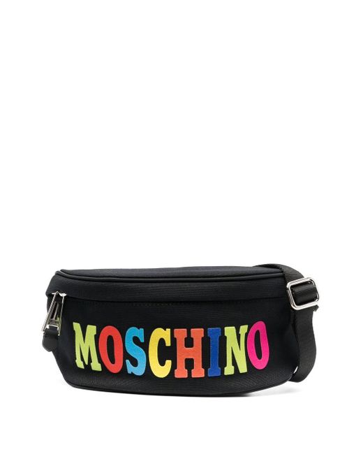 Moschino logo zipped belt bag