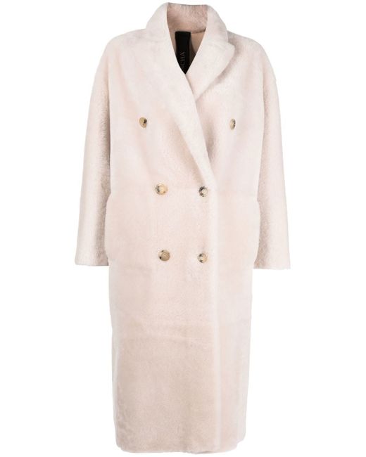 Blancha double-breasted wool peacoat