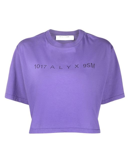 1017 Alyx 9Sm logo-print cropped T-shirt