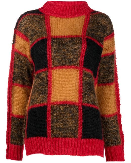 Marni colour-block roll-neck jumper