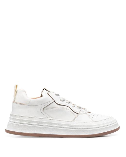 Buttero® panelled-detail lace-up sneakers