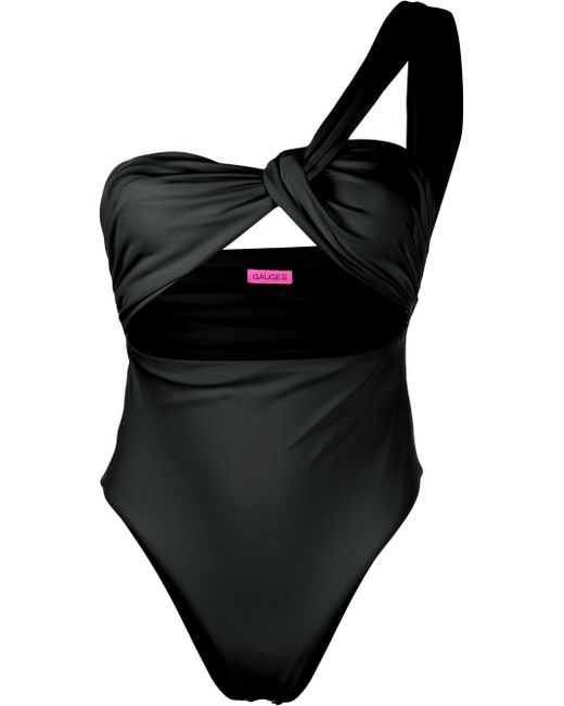 Gauge81 one-shoulder twist swimsuit