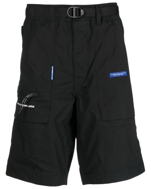 Aape By *A Bathing Ape® belted multi-pocket Bermuda shorts