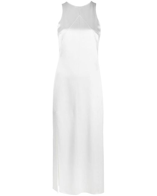 12 Storeez sleeveless slit-detail dress