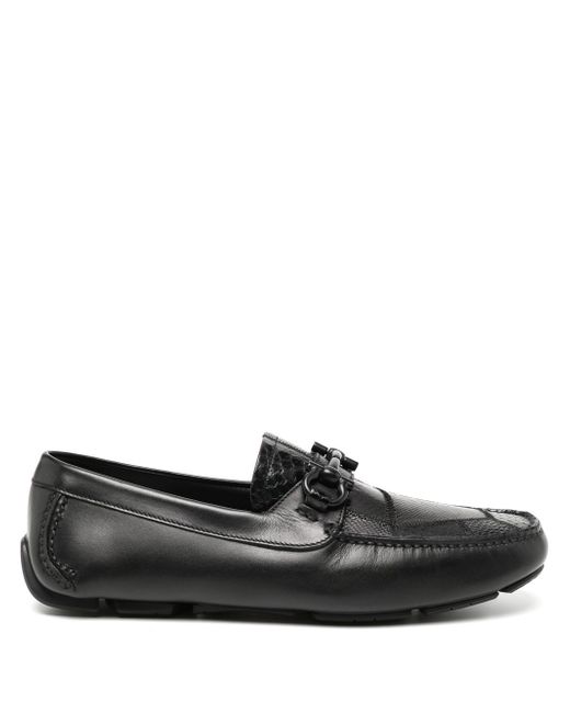 Salvatore Ferragamo patchwork leather driving loafers
