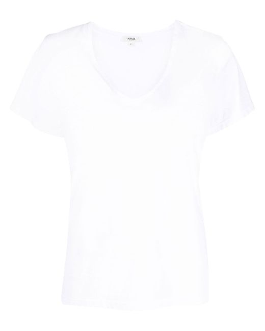 Agolde V-neck design T-shirt