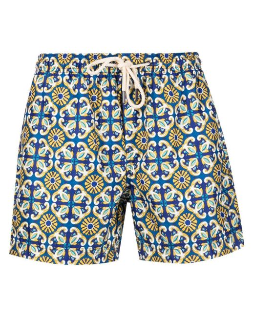 Peninsula Swimwear tile-print swim shorts