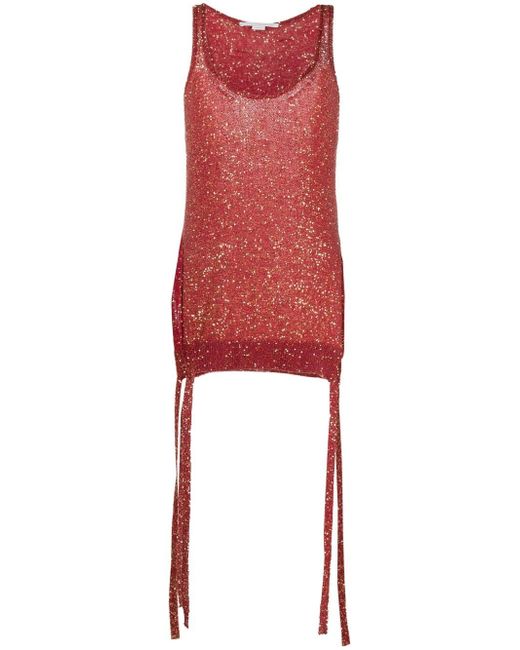 Stella McCartney sequin-embellished knit tank top