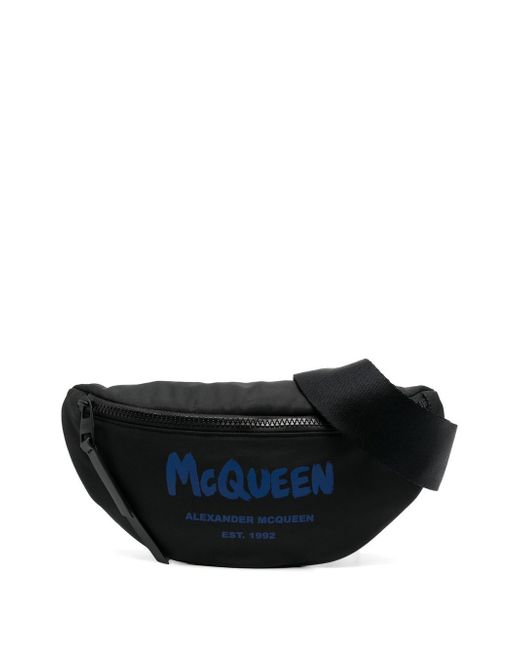 Alexander McQueen logo-print belt bag