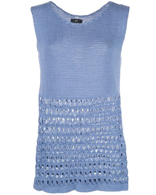 Voz sleeveless knitted top