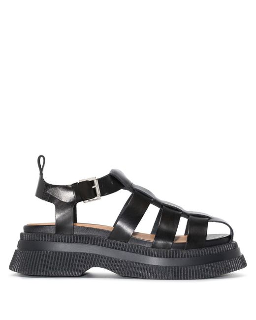 Ganni Creepers caged sandals