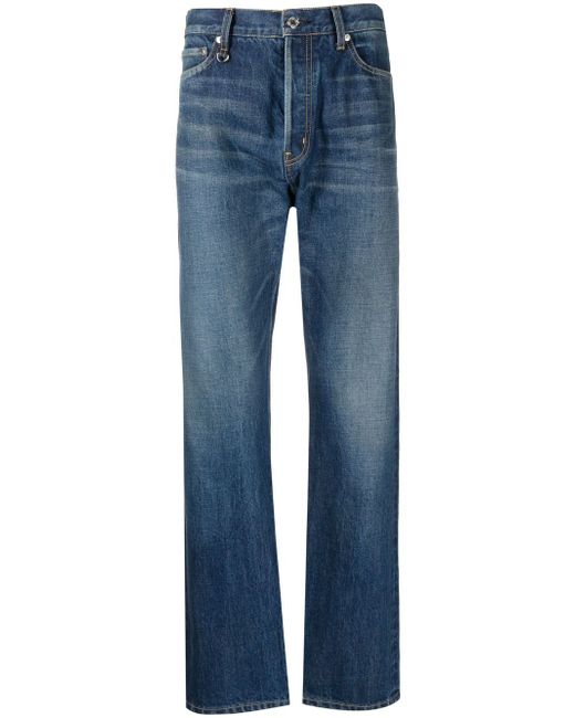Undercover mid-rise straight-leg jeans