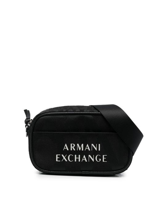 Armani Exchange logo-print crossbody bag